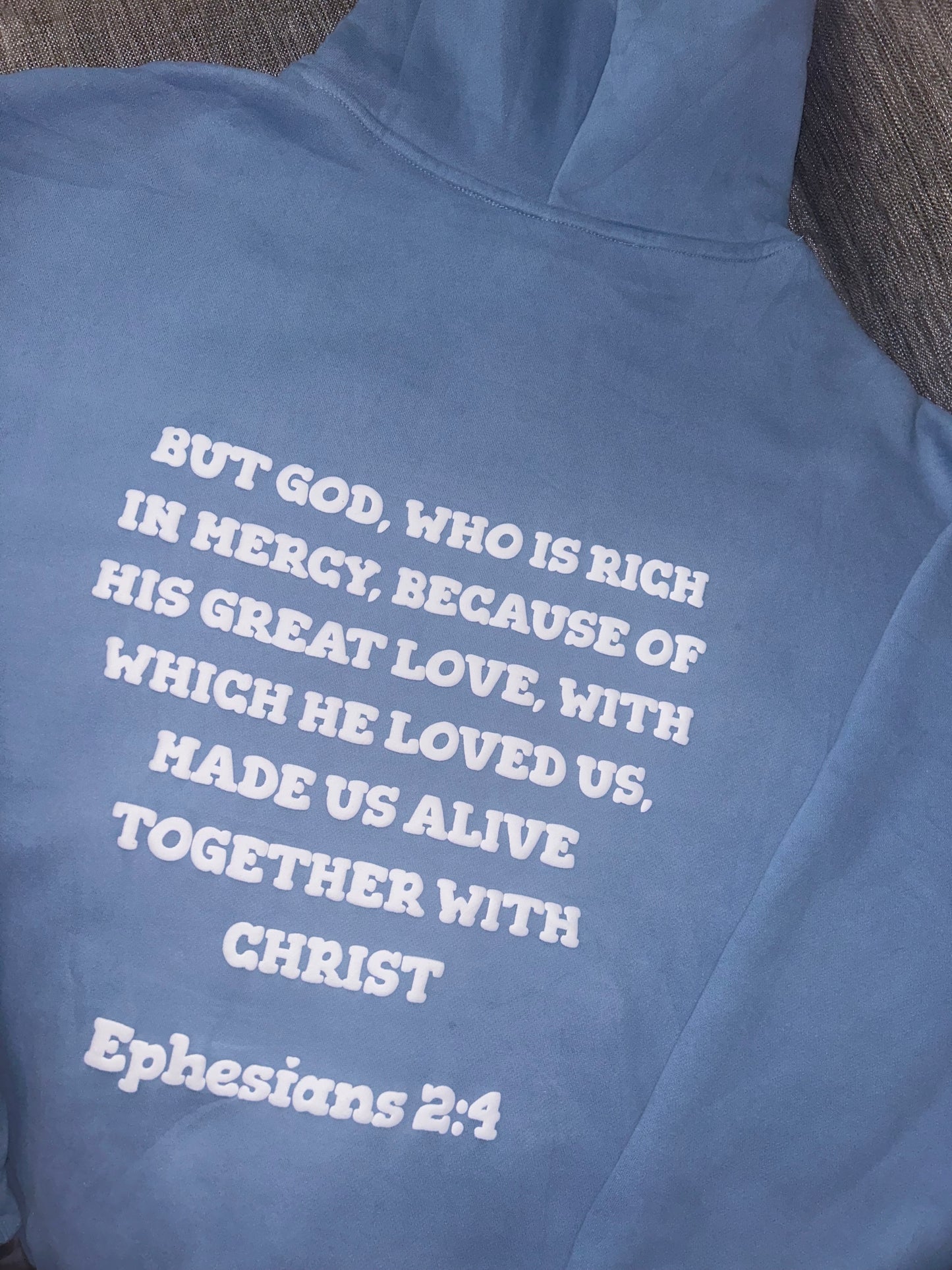 Blue Ephesians 2:4 Hoodie